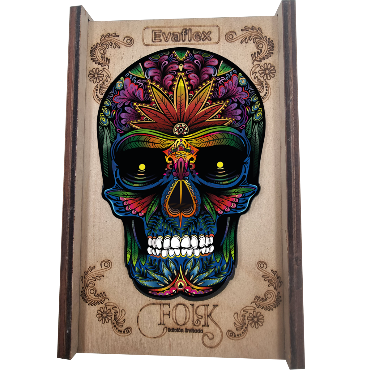 Rompecabezas Evaflex Calavera Arte Folk Cultural Mexicano C/400 Piezas