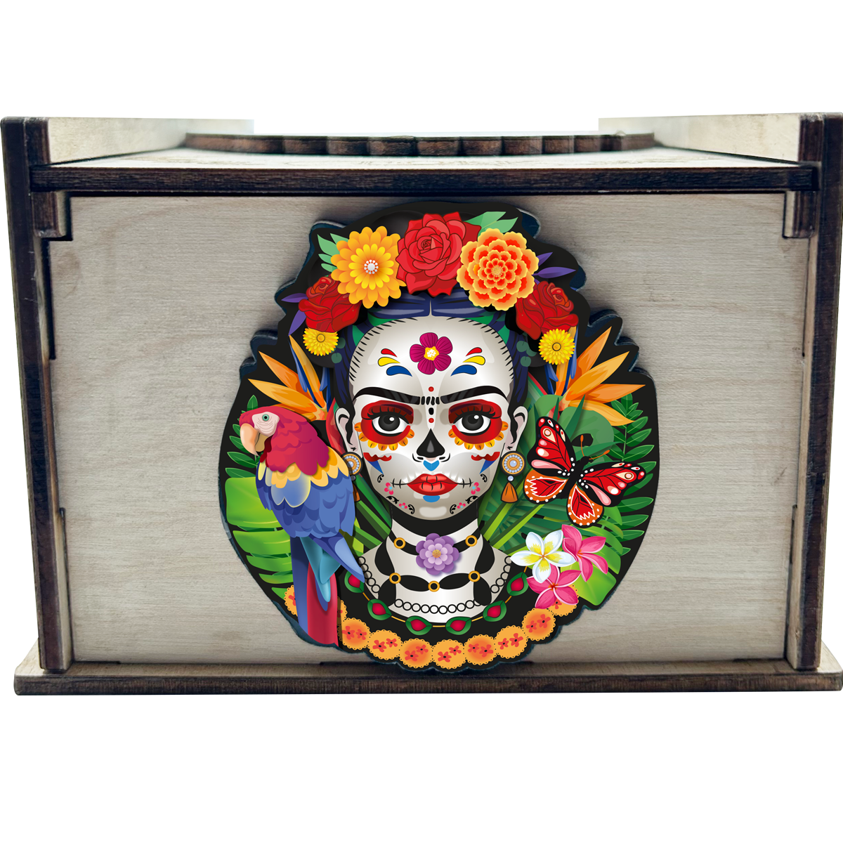 Rompecabezas Evaflex La Catrina Arte Folk Cultural Mexicano C/150 Piezas