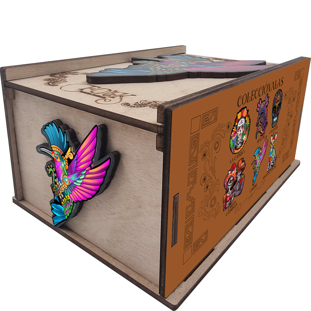 Rompecabezas Evaflex Colibri Arte Folk Cultural Mexicano C/150 Piezas