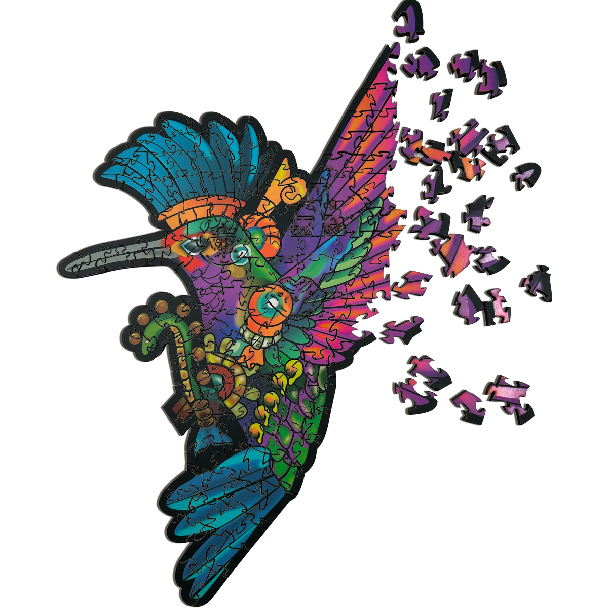 Rompecabezas Evaflex Colibri Arte Folk Cultural Mexicano C/400 Piezas