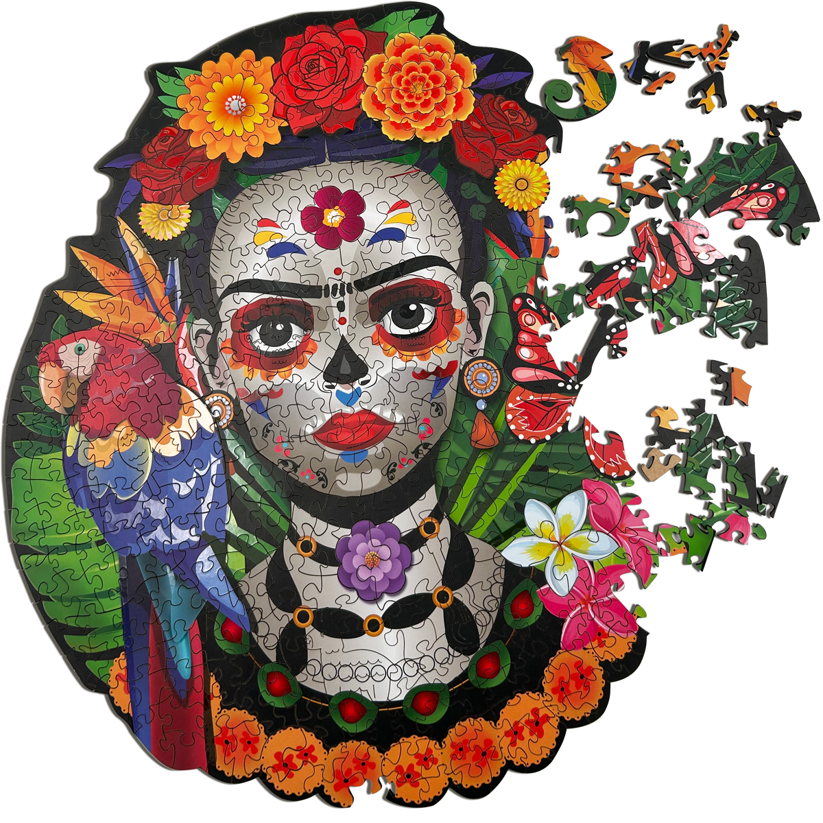 Rompecabezas Evaflex La Catrina Arte Folk Cultural Mexicano C/400 Piezas