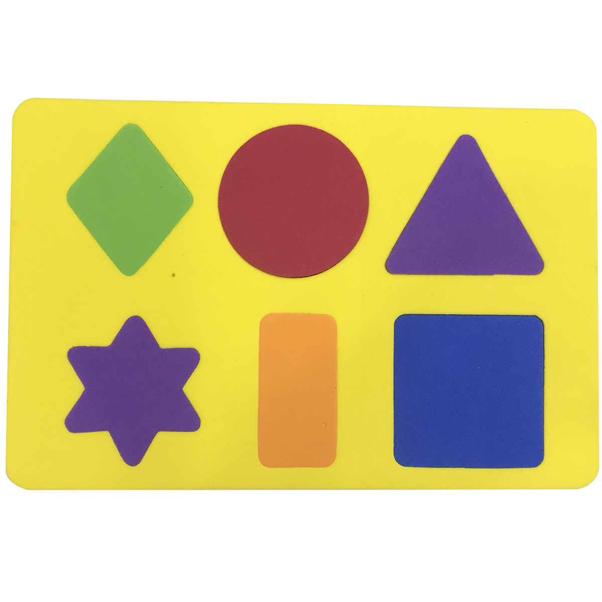 Rompecabezas Evaflex Figuras Geometricas Foamy c 6 piezas