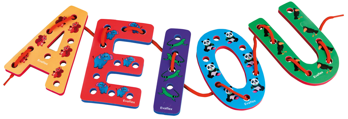 Evaflex Foamy Puzzle Model Vowels Laces
