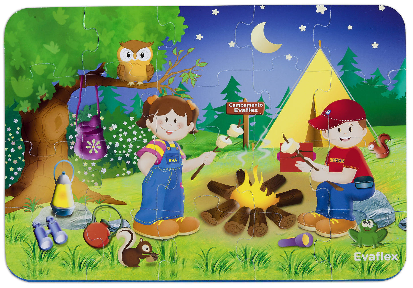 Evaflex Foamy Camping Puzzle 20 Pieces