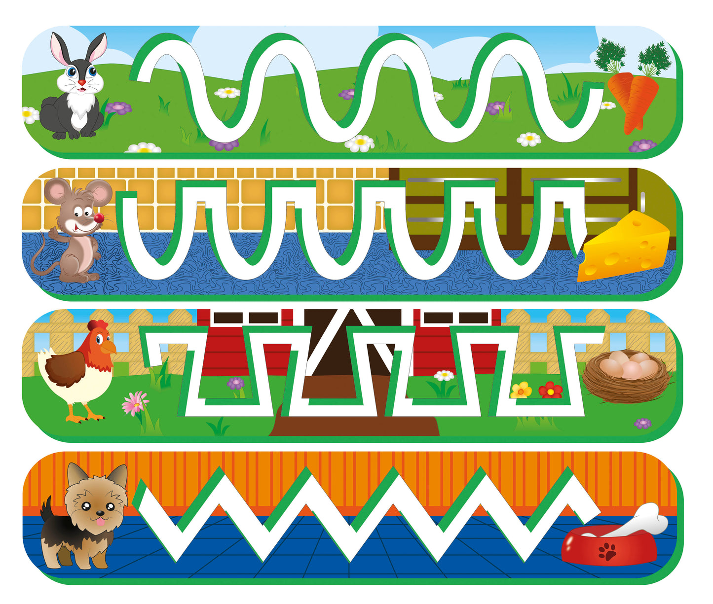 Juego Didactico Evaflex Foamy Primeros Trazos C/4 Cartillas