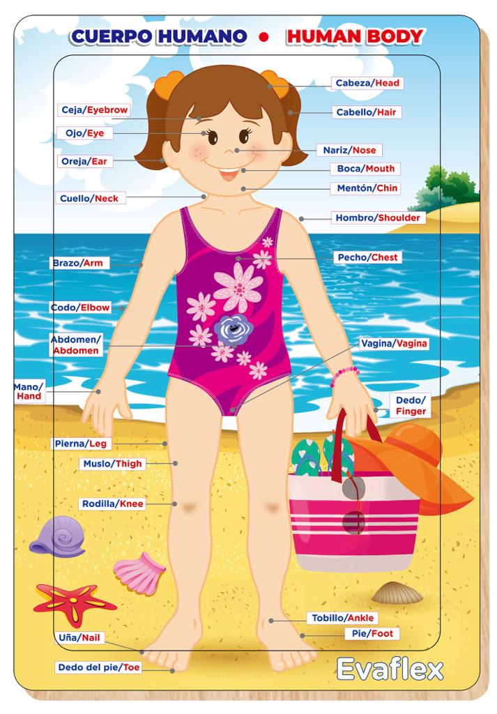 Beach Girl Evaflex Wooden Puzzle C/30 Pieces 24*34cm