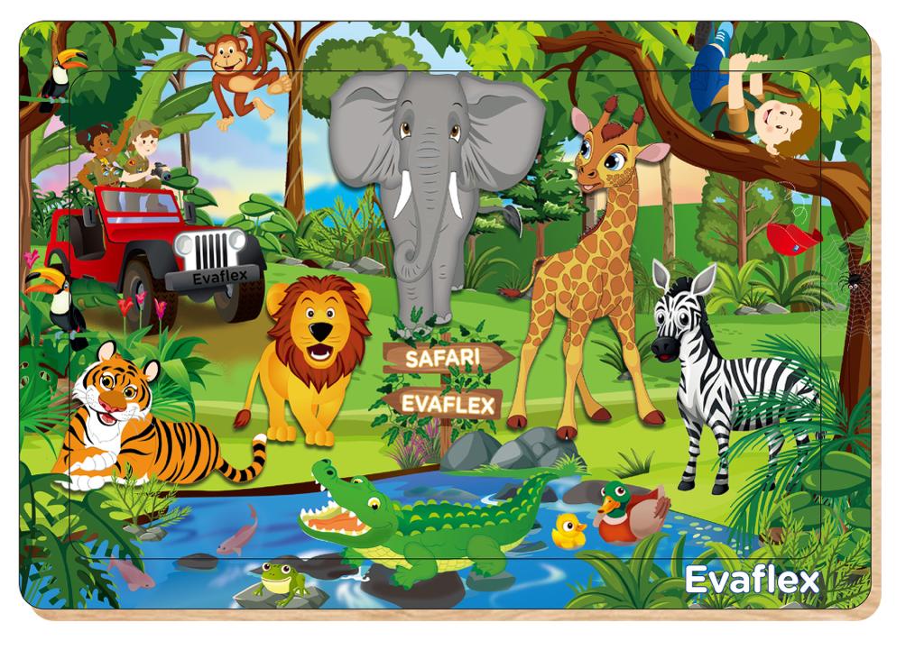 Evaflex Safari Africa Wooden Puzzle C/30 Pieces 24*34cm