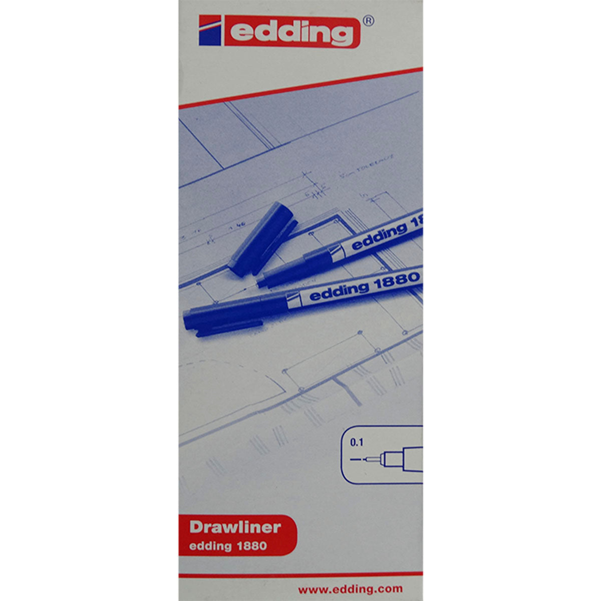 Estilografo Edding 1880 Diferentes Puntas Caja C/10 Piezas