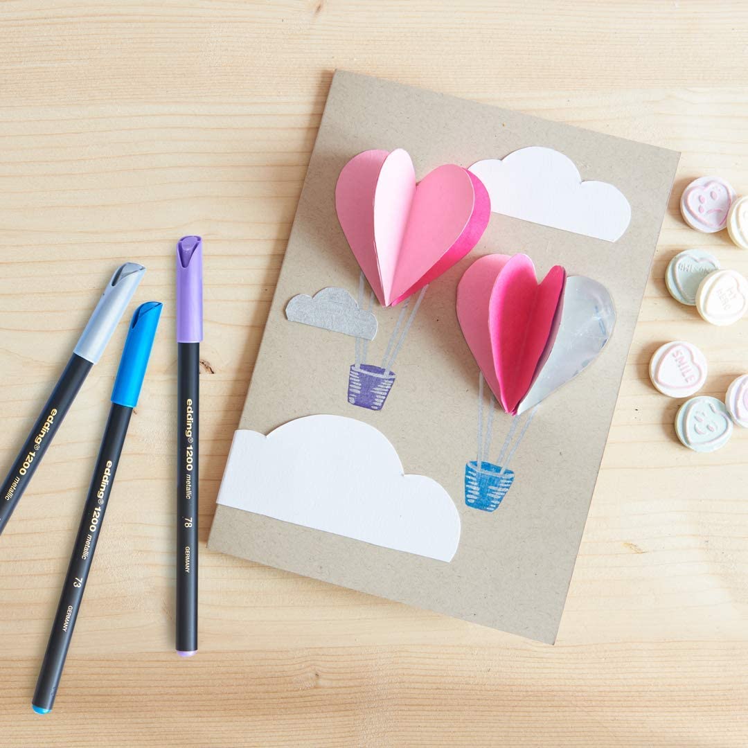 Rotulador Edding 1200 Metalico 1-3mm Estuche Caja/6 Piezas