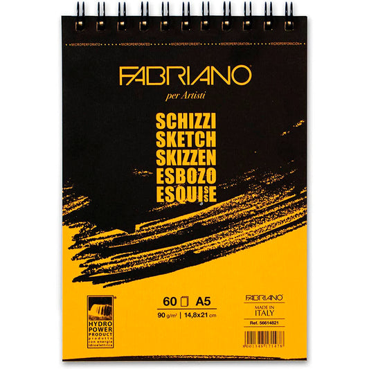 Sketchbook Fabriano Block Dibujo Cuaderno 14.8*21cm