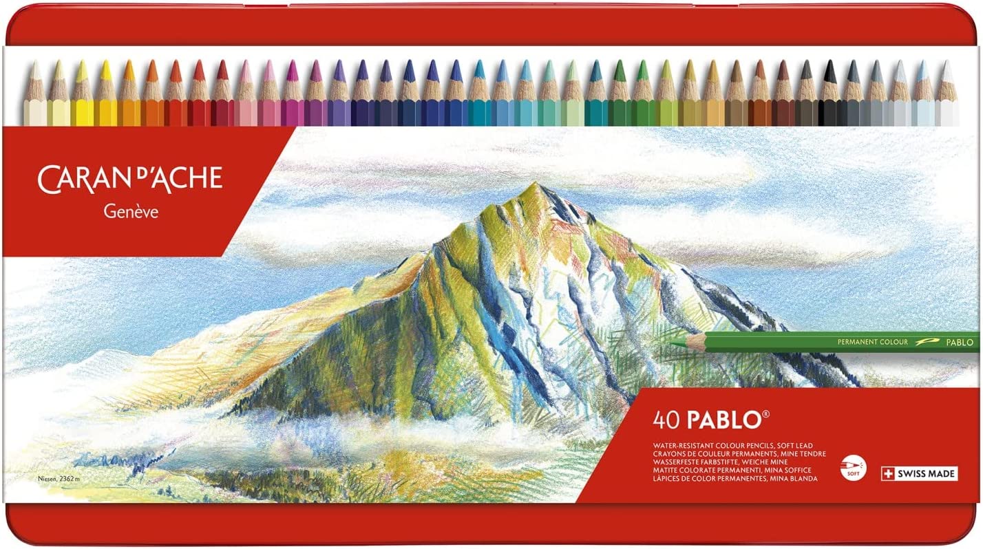 Caran d-Ache Pablo Wooden Artist Quality Colour Pencils Matite colorate Matita/Confezione da 3 Pezzi - Colore: 210 EMERALD GREEN/SMARAGDGRÜN (666.210) / Legno di cedro certificato FSC Caran d-Ache Pablo Wooden Artist Quality Colour Pencils Matite colorate Matita/Confezione da 3 Pezzi - Colore: 210 EMERALD GREEN/SMARAGDGRÜN (666.210) / Legno di cedro certificato FSC