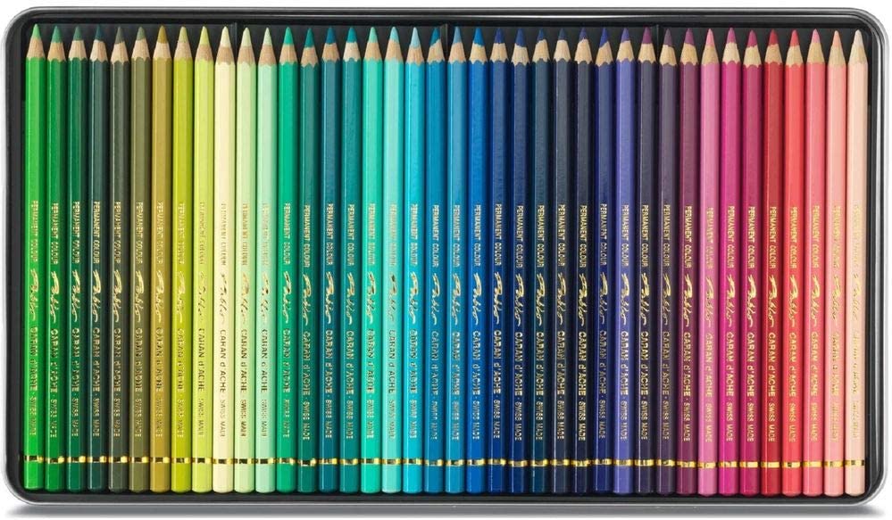 Lapiz Caran D'ache Pablo Estuche De Metal Caja Con 80 Piezas