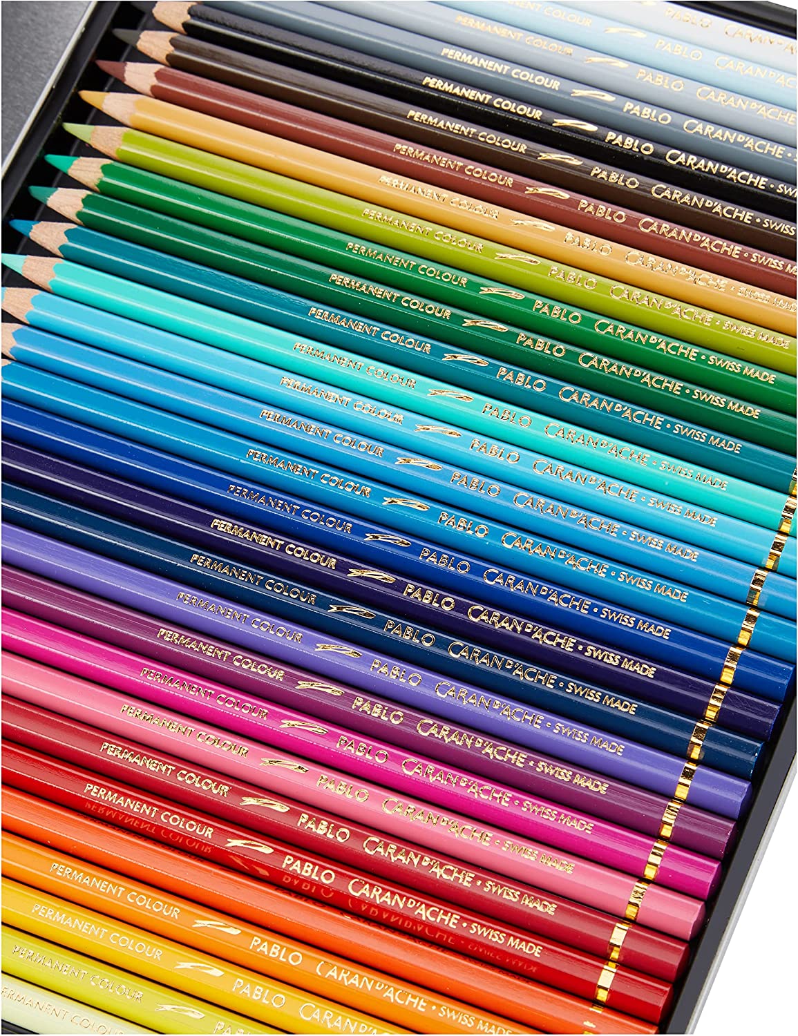 Lapiz Caran D'ache Pablo Estuche De Metal Caja Con 30 Piezas