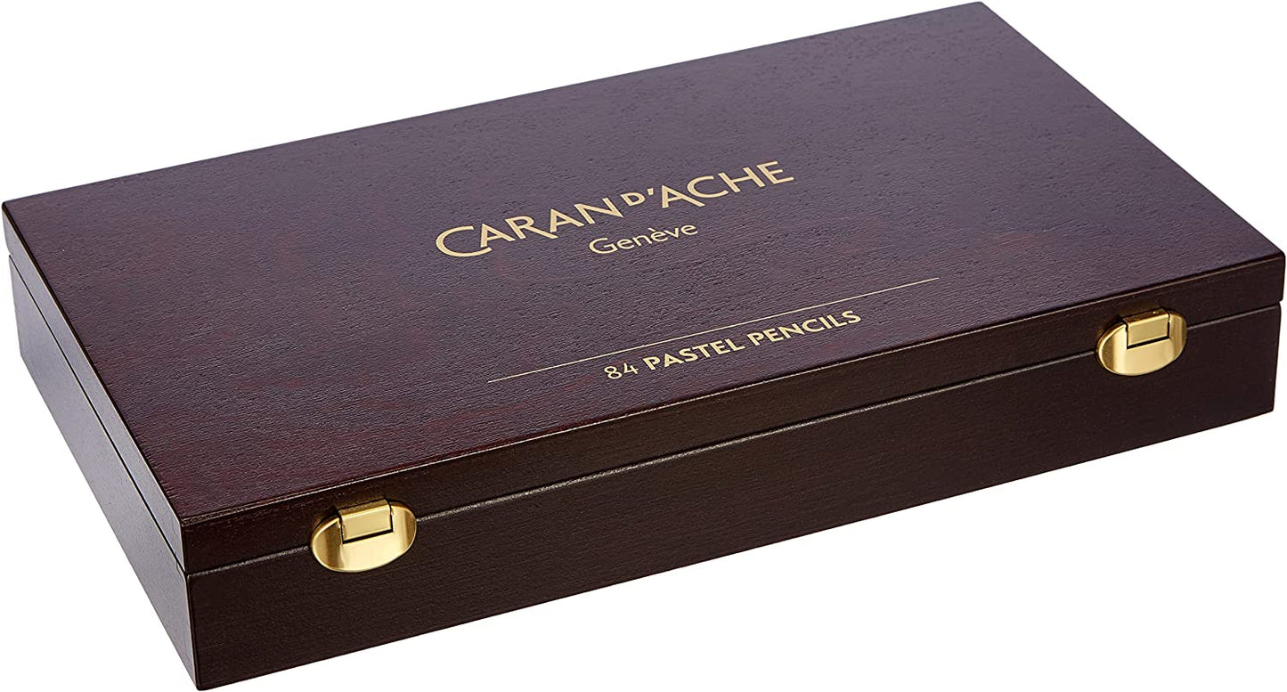 Lapices Color Caran D'ache Luminance Caja Madera C/84 Piezas