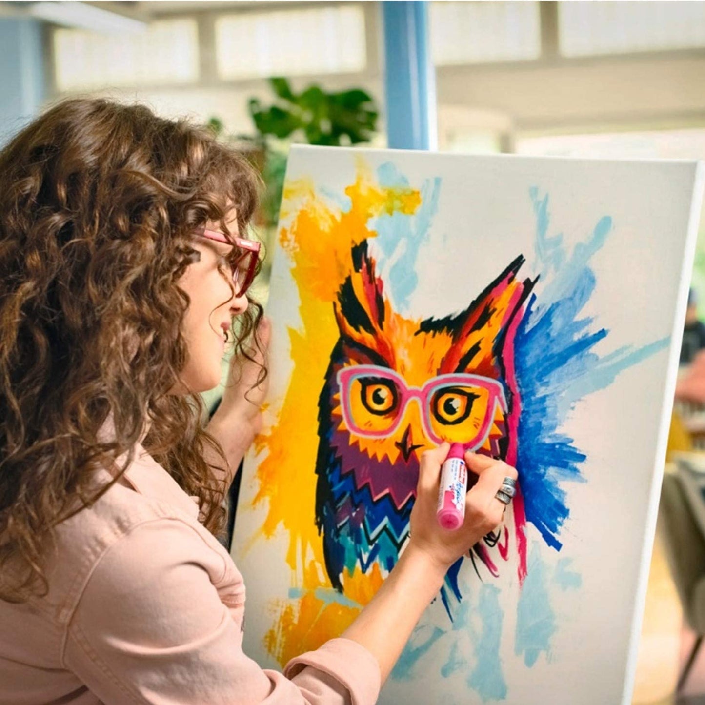 Marcadores Edding 5100 Pastel Punta Redonda 2-3m Caja C/5 piezas