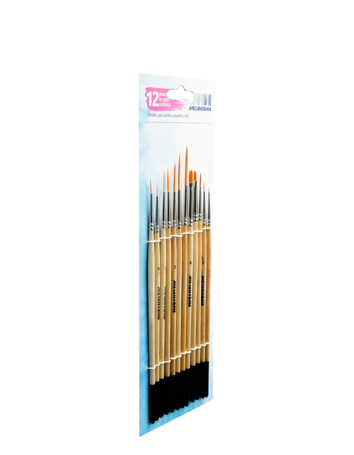 Pinceles Sinteticos Mecanorma Delineador Bl C/12 Surt