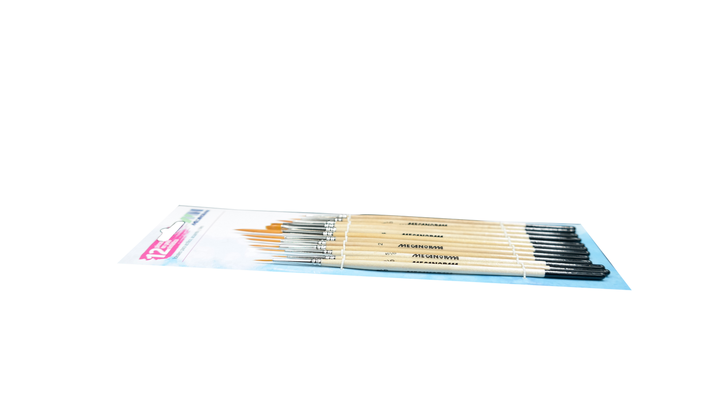 Pinceles Sinteticos Mecanorma Delineador Bl C/12 Surt