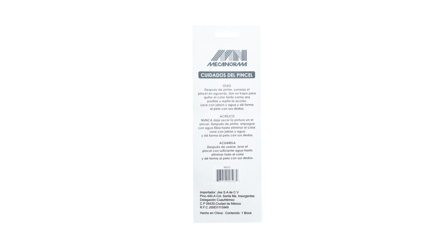 Pinceles Sinteticos Mecanorma Delineador Bl C/12 Surt
