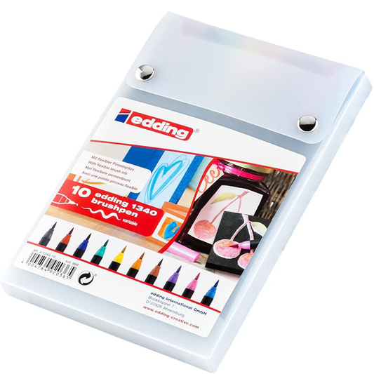Rotulador Edding E-1340 Punta Pincel Flexible Estuche C/10