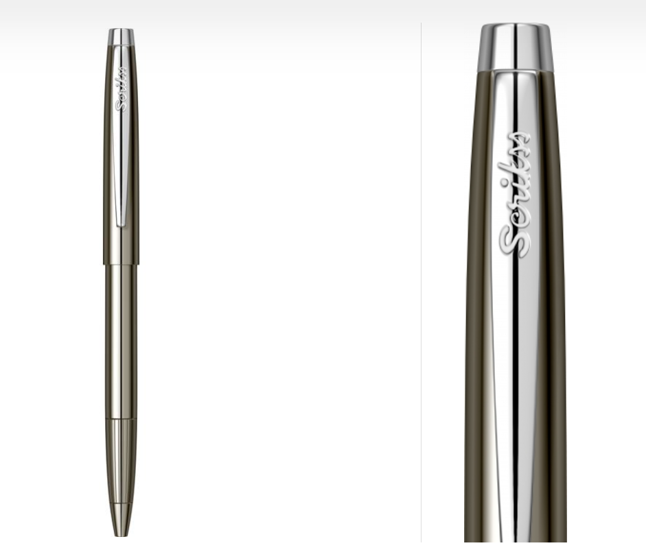 Bolígrafo Scrikss 108 Chrome Metálico con Estuche