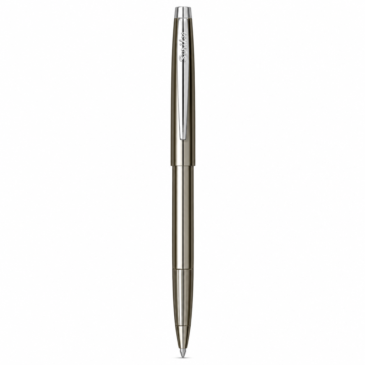 Bolígrafo Scrikss 108 Chrome Metálico con Estuche