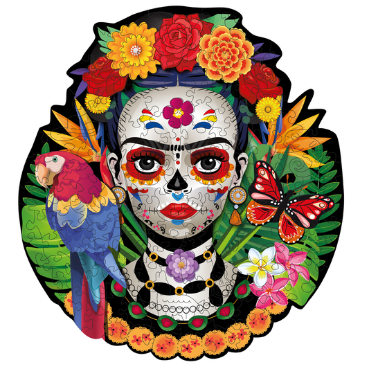Rompecabezas Evaflex La Catrina Arte Folk Cultural Mexicano C/400 Piezas