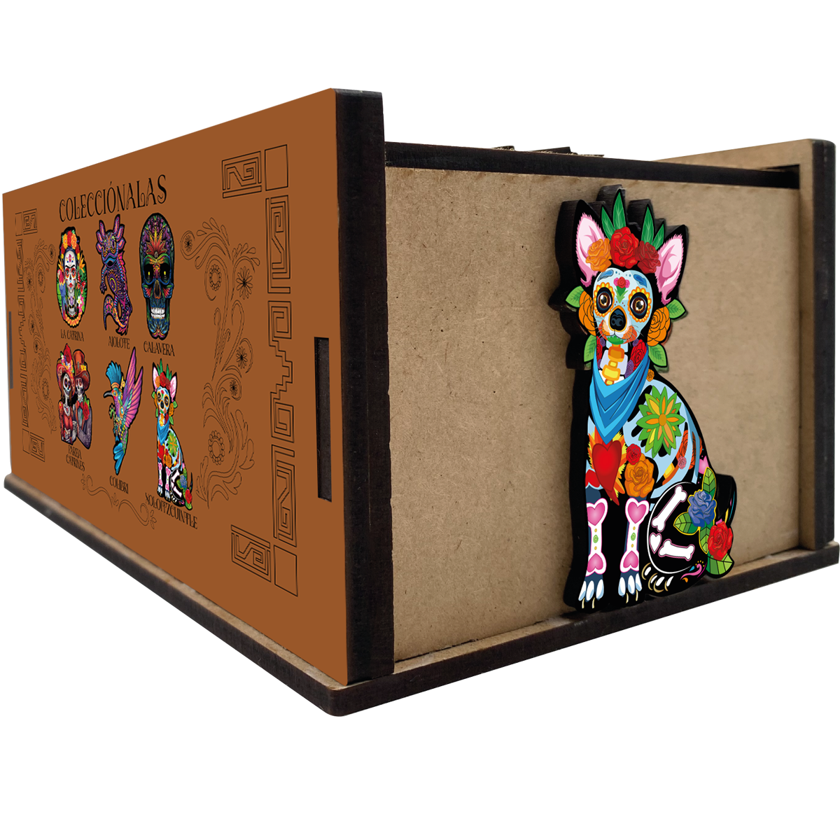 Rompecabezas Evaflex Xoloitzcuintle Arte Folk Cultural Mexicano C/400 Piezas