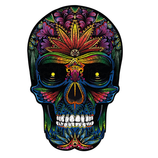 Rompecabezas Evaflex Calavera Arte Folk Cultural Mexicano C/150 Piezas
