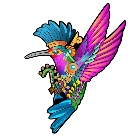 Rompecabezas Evaflex Colibri Arte Folk Cultural Mexicano C/400 Piezas
