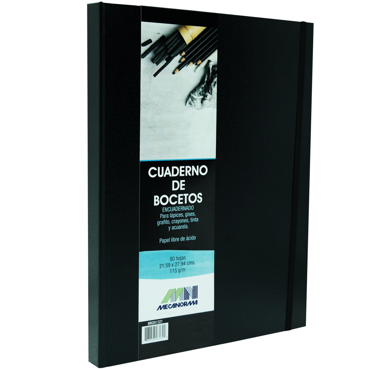 Cuaderno Mecanorma boceto C/80hjs 115gr 21.59cm*27.94cm