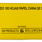 Papel China Pingüino Belumosa Bolsa C/100 Pliegos Amarillo Incendio 75*50cm