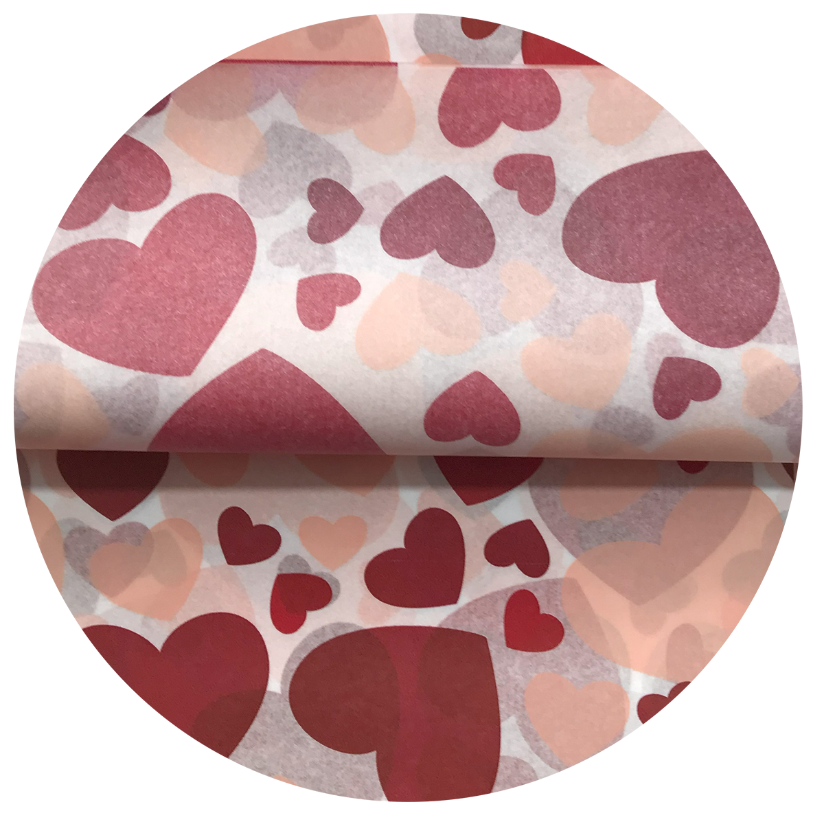 Papel China Pingüino Belumosa Bolsa C/100 Pliegos Corazones 50*75cm