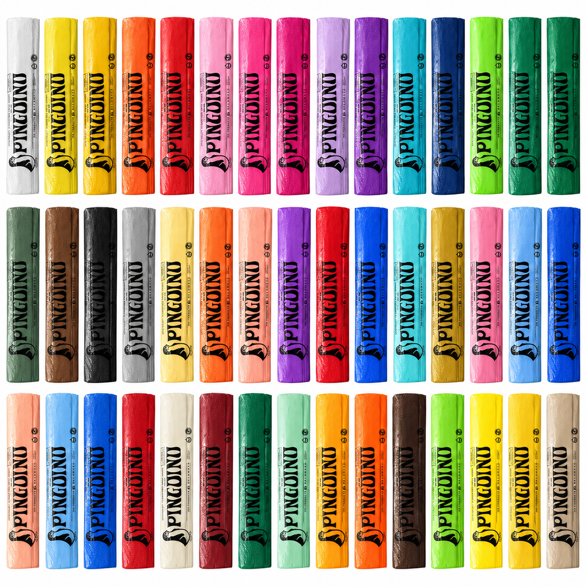 25 Bolsas Papel Crepe Pingüino Belumosa Colores Basico
