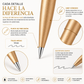 Bolígrafo Premium Metálico Scrikss 108 Gold Tinta Negra