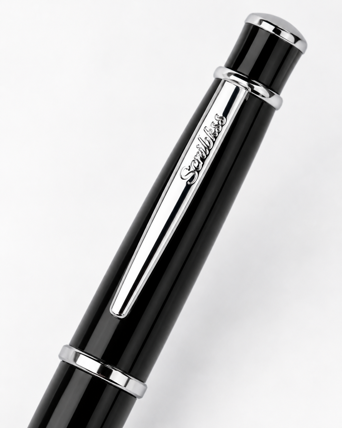 Bolígrafo Scrikss Chic 62 Negro Metálico Tinta Negra