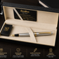 Pluma Fuente Scrikss Honour 38 Plata Dorado Con Estuche