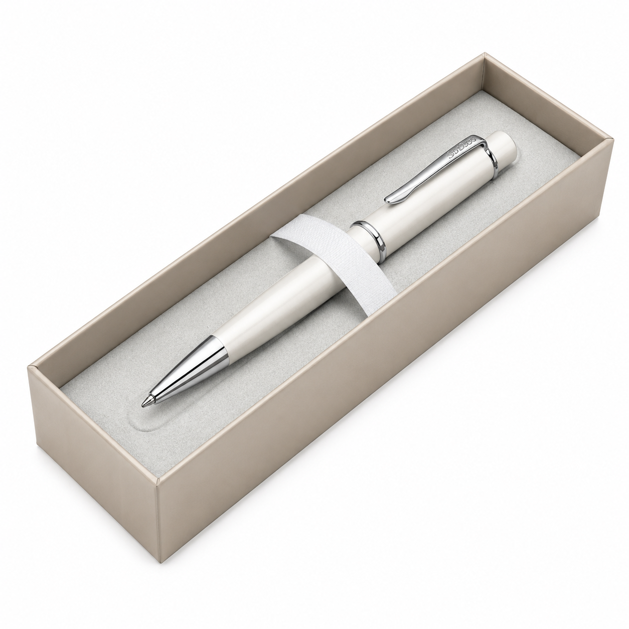 Boligrafo Scrikss 62 Chic Perla Metalico Tinta Negra