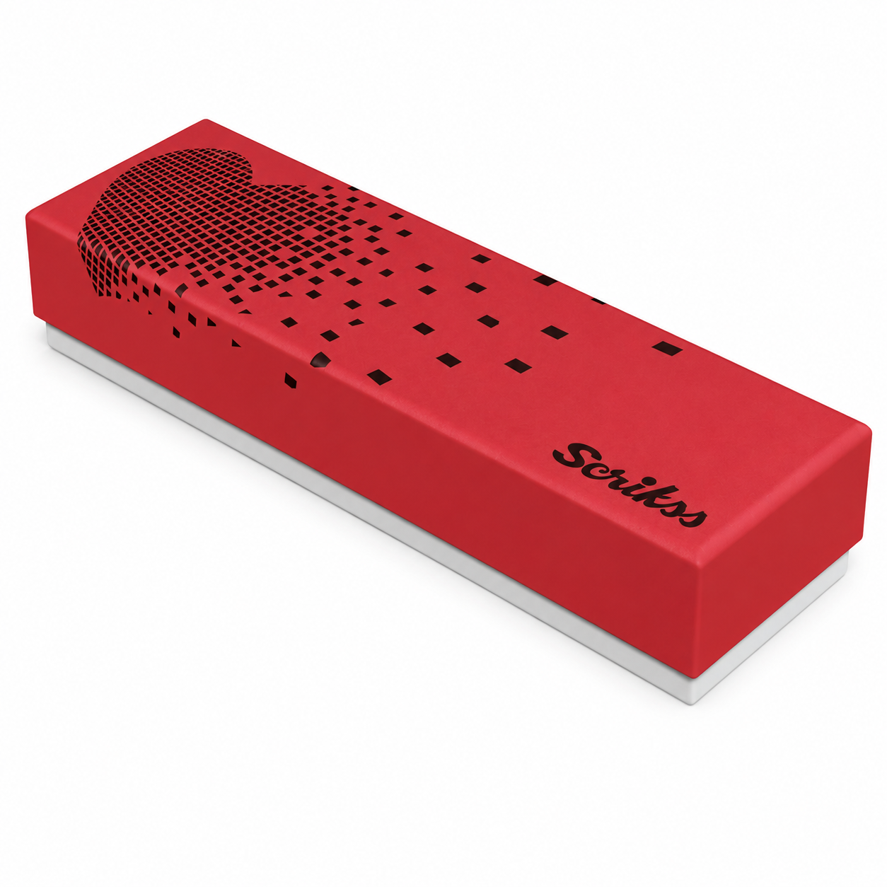 Boligrafo Scrikss 62 Chic Rojo Metalico Tinta Negra