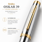Pluma Fuente Scrikss Oskar 39 Cromo Dorado con Estuche