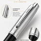 Boligrafo Scrikss Oscar 39 Negro Cromo Metalico Estuche