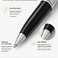 Boligrafo Scrikss Oscar 39 Negro Cromo Metalico Estuche