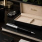 Boligrafo Scrikss Oscar 39 Negro Cromo Metalico Estuche