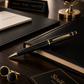 Bolígrafo Scrikss Noble 35 Negro Mate Dorado con Estuche