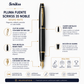 Pluma Fuente Scrikss Noble 35 Negro Mate Dorado con Estuche