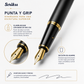Pluma Fuente Scrikss Noble 35 Negro Mate Dorado con Estuche