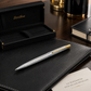 Bolígrafo Scrikss Venus 711 Cromo Oro con Estuche
