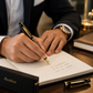 Pluma Fuente Scrikss Noble 35L Negro Oro con Estuche