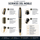 Pluma Fuente Scrikss Noble 35L Negro Oro con Estuche
