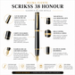 Pluma Fuente Scrikss 38 Honour Negro Oro Con Estuche