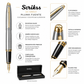 Pluma Fuente Scrikss 88 Knight Cromo Oro con Estuche